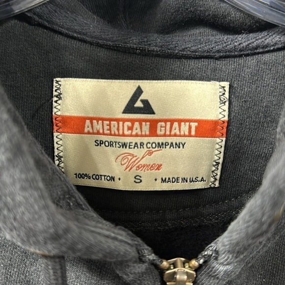 American Giant black full zip jacket size small - Picture 7 of 13
